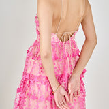 Crochet Layered Midi Dress