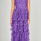 Crochet Layered Midi Dress