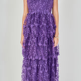 Crochet Layered Midi Dress