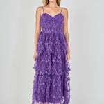 Crochet Layered Midi Dress – Endless Rose