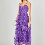 Crochet Layered Midi Dress