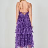 Crochet Layered Midi Dress
