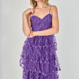 Crochet Layered Midi Dress