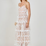 Crochet Layered Midi Dress