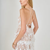 Crochet Layered Midi Dress