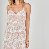 Crochet Layered Midi Dress