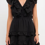 Ruffle Detail Mini Dress