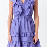 Ruffle Detail Mini Dress