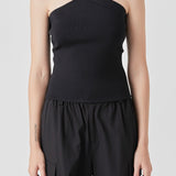 Asymmetrical One-Shoulder Knit Tank Top