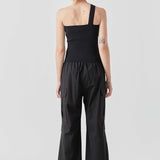 Asymmetrical One-Shoulder Knit Tank Top