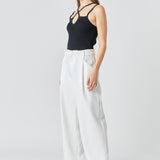 Strap Detail Fitted Knit Top
