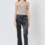 Strap Detail Fitted Knit Top
