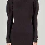 Puff Sleeve Knit Dress