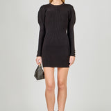 Puff Sleeve Knit Dress