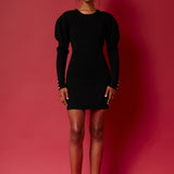 Puff Sleeve Knit Dress