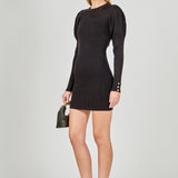 Puff Sleeve Knit Dress