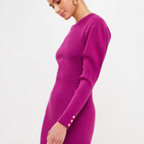 Puff Sleeve Knit Dress