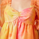 Organze Tie-dye Babydoll Dress