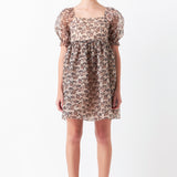 Organza Leopard Dress