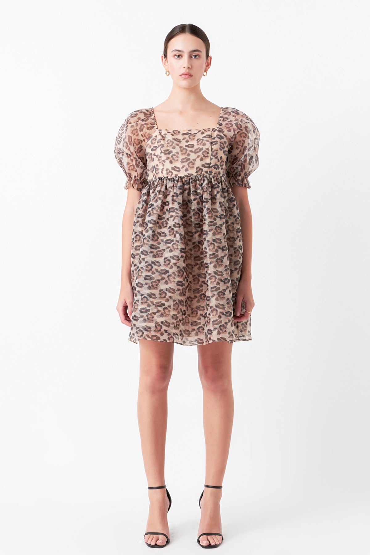 Organza Leopard Dress