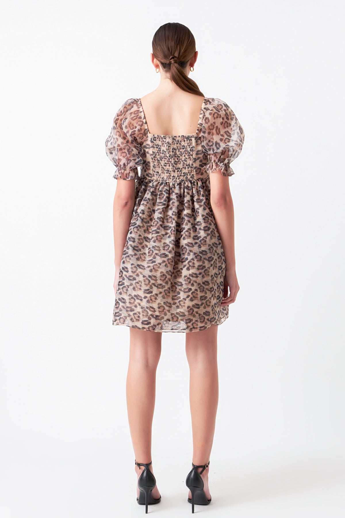Organza Leopard Dress
