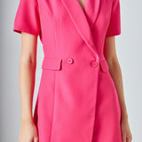 Short Sleeve Blazer Romper