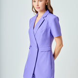 Short Sleeve Blazer Romper