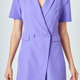 Short Sleeve Blazer Romper
