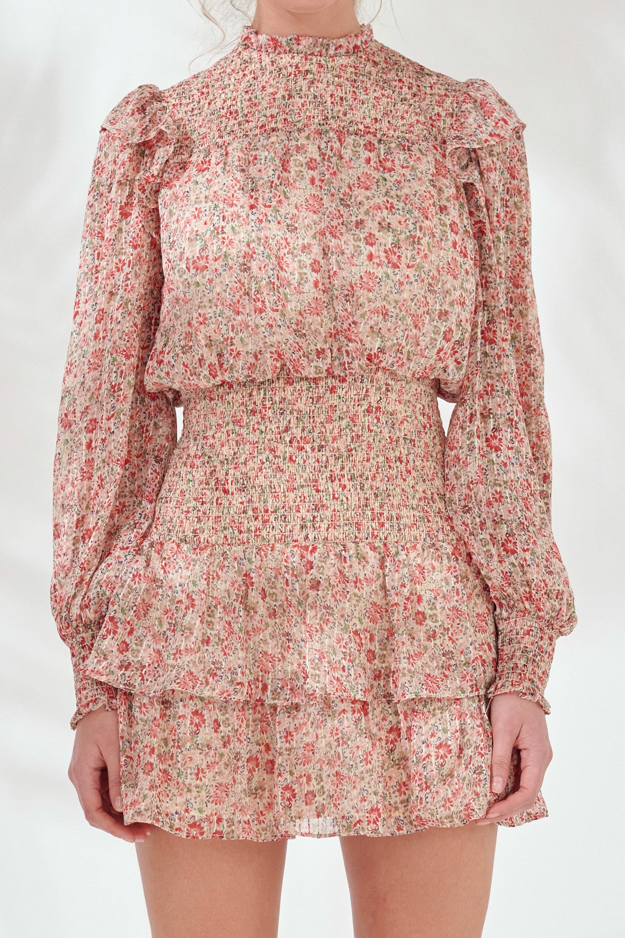 Endless Rose - Floral Stripe Chiffon Dress - Dresses in Women's Clothing available at endlessrose.com