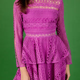 Crochet Lace Mini Dress