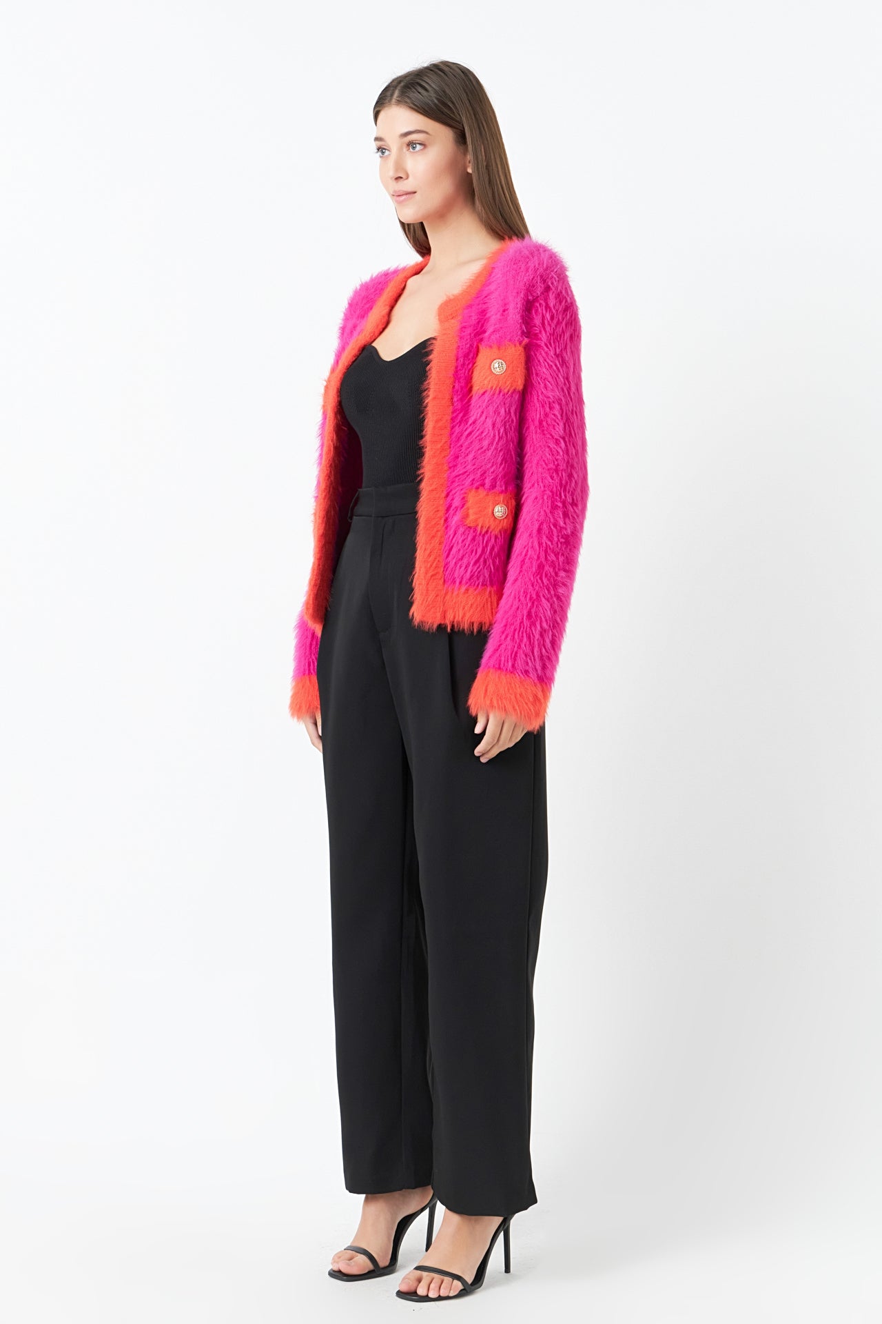 Cardigan rose best sale fushia zara