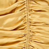 Satin Wrapped & Shirred Mini Dress