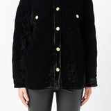 Premium Oversized Quilted Velvet Jacket