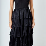 Mixed Media Maxi Dress