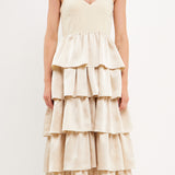 Mixed Media Maxi Dress