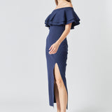Off the Shoulder Ruffle Maxi Dress