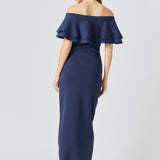 Off the Shoulder Ruffle Maxi Dress