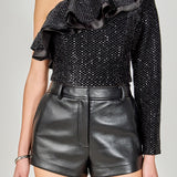 One Shoulder Sequin Top