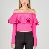 Off-The-Shoulder Knit Top