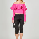 Off-The-Shoulder Knit Top