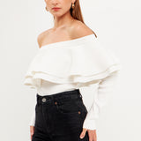 Off-The-Shoulder Knit Top