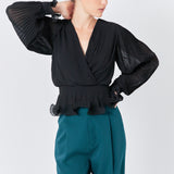 Lettuce Trim Long Sleeve Top