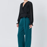 Lettuce Trim Long Sleeve Top