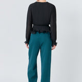 Lettuce Trim Long Sleeve Top