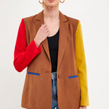 Colorblock Blazer