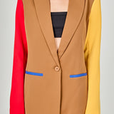 Colorblock Blazer