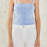 Sequin Embellished Knit Crop Top