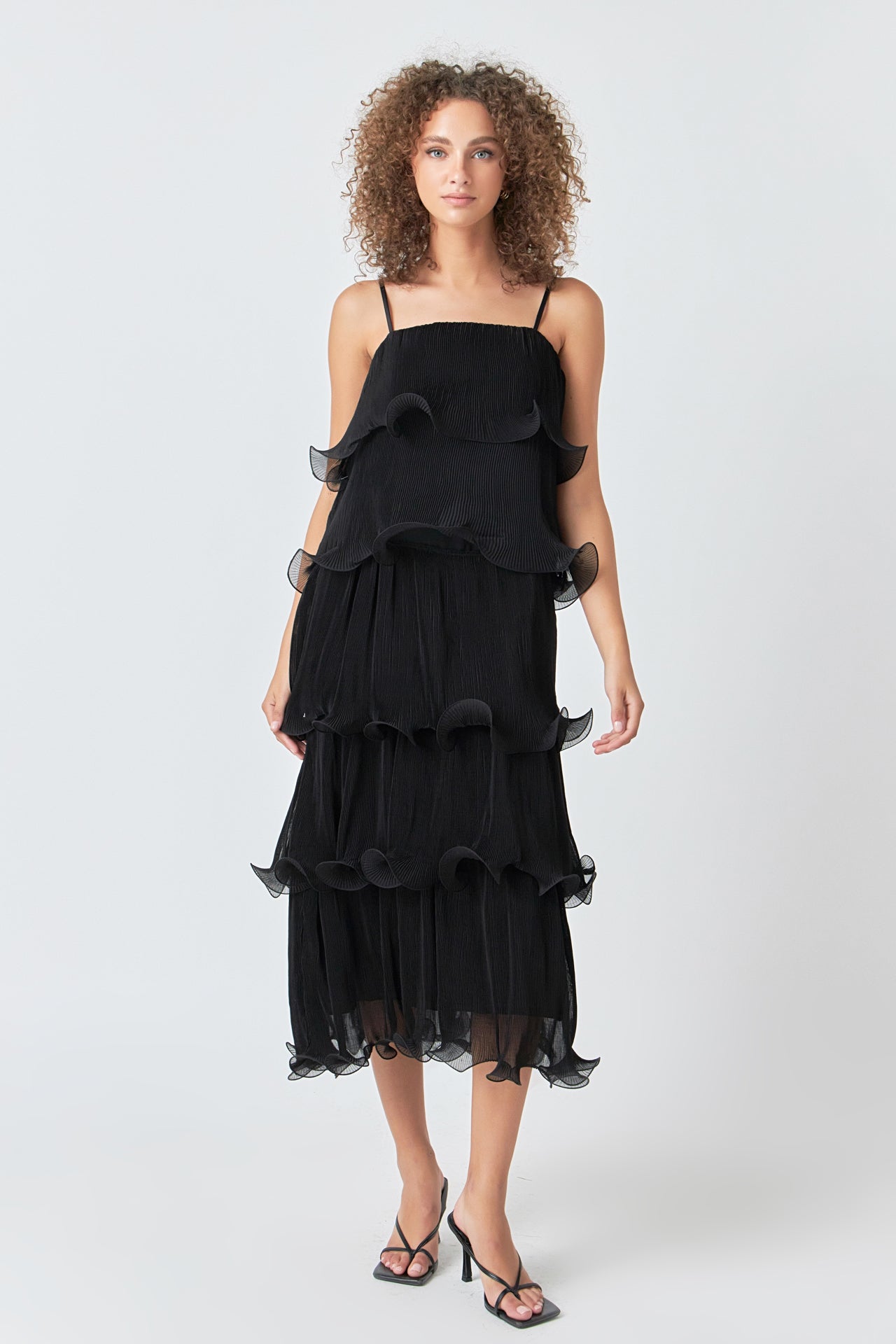 endless rose pleated midi dress Endless Rose