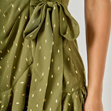 One Shoulder Chiffon Mini Dress