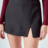 Slit Detail Skort